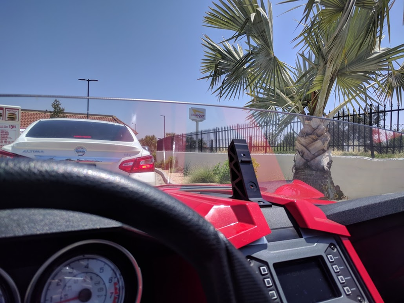 Chocolate milkshake while driving a motorcycle sounds like fun to me!